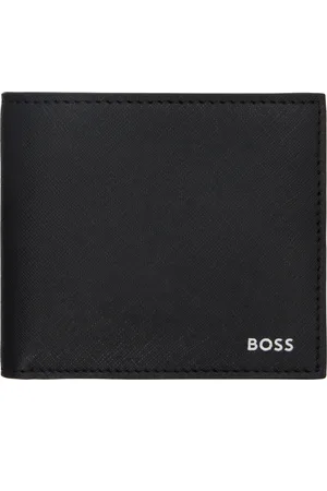 HUGO BOSS Portefeuille à deux volets noir à logo