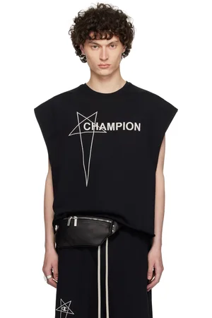 Rick Owens Débardeur écourté noir édition Champion - Tatlin
