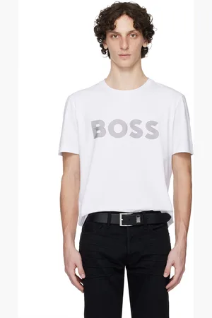 HUGO BOSS Ensemble de deux t-shirts noir et blanc à logos imprimés