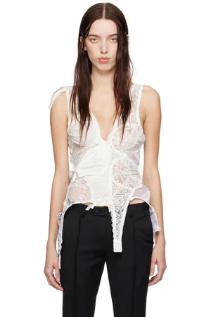 Hodakova Haut de style soutien-gorge blanc