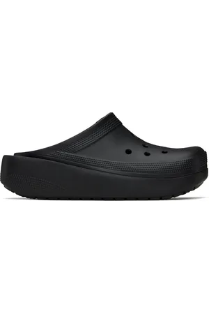 Crocs Sabots noirs à bout carré