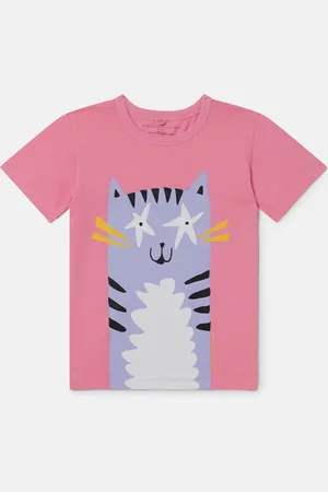 Stella McCartney T shirt graphique avec chat
