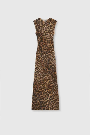 Stella McCartney Leopard Sleeveless Maxi Dress, Femme
