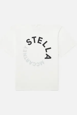 Stella McCartney T shirt graphique avec logo, Femme