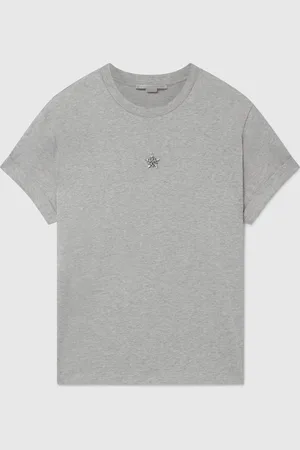 Stella McCartney T shirt carre avec etoile, Femme
