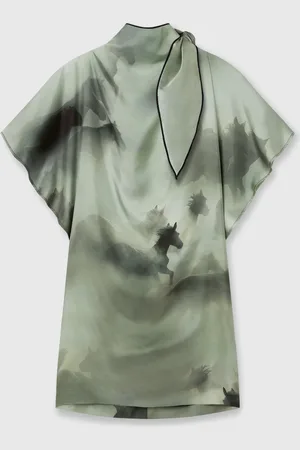 Stella McCartney Robe avec imprime chevaux, Femme