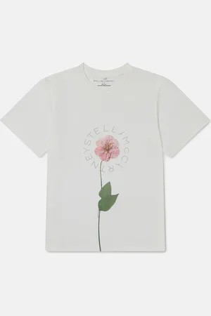 Stella McCartney T shirt graphique avec fleur