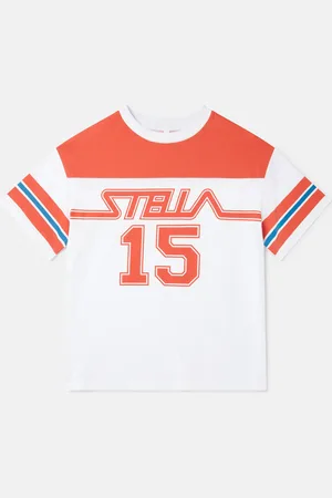 Stella McCartney T shirt universitaire graphique avec logo