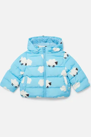 Stella McCartney Doudoune a capuche avec motif moutons, Femme