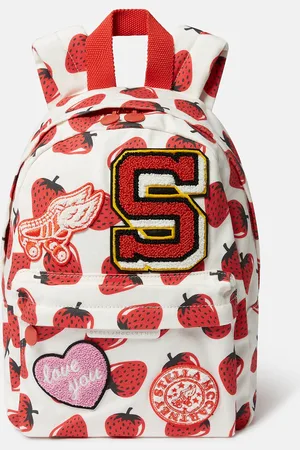 Stella McCartney Sac a dos avec imprime fraise