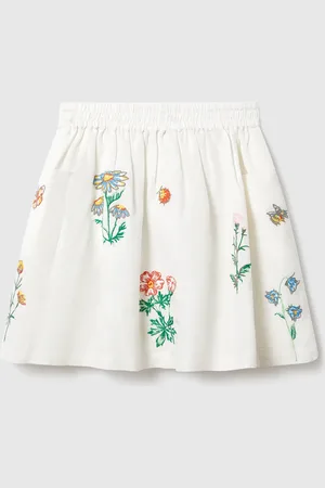 Stella McCartney Jupe avec broderie fleurs