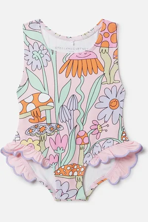 Stella McCartney Maillot de bain a volants avec imprime foret