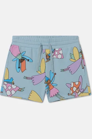Stella McCartney Short a cordon de serrage avec imprime fees