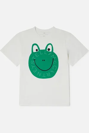 Stella McCartney T shirt a col ras du cou avec grenouille