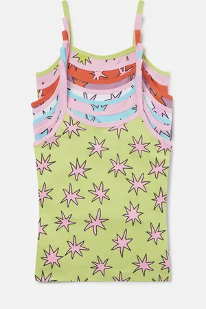 Stella McCartney Lot de sept maillots de corps avec imprime etoiles