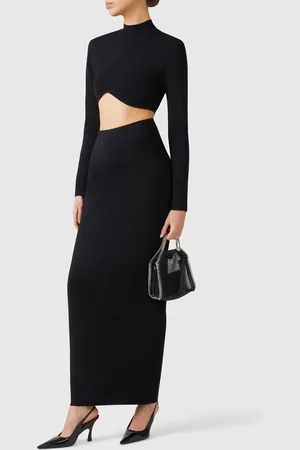 Stella McCartney Jupe midi en maille compacte Miracle, Femme