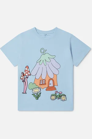 Stella McCartney T shirt a col ras du cou Amis de la foret