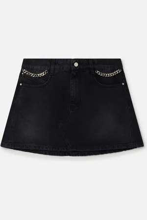 Stella McCartney Mini jupe en denim Falabella, Femme