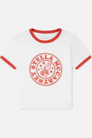 Stella McCartney T shirt universitaire graphique avec logo