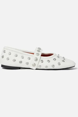 Stella McCartney Ballerines a boutons pression Ryder, Femme