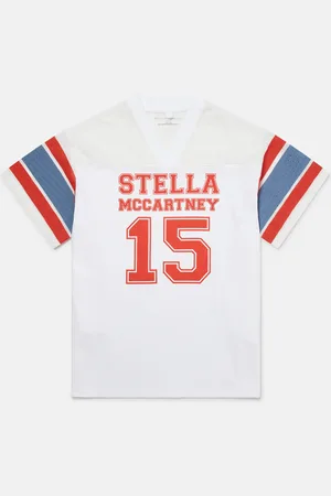 Stella McCartney T shirt universitaire graphique avec logo