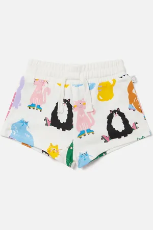 Stella McCartney Short avec imprime chats