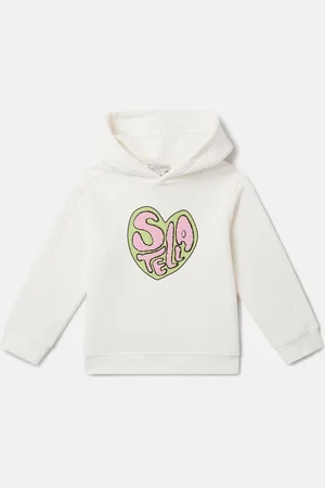 Stella McCartney Sweat a capuche graphique avec applique Stella, Femme