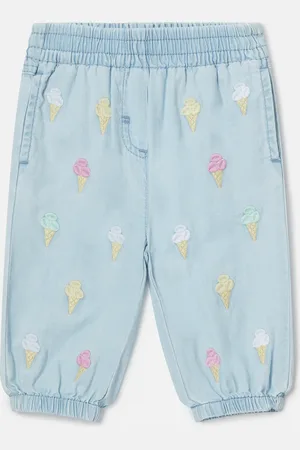 Stella McCartney Pantalon de jogging avec broderie glace