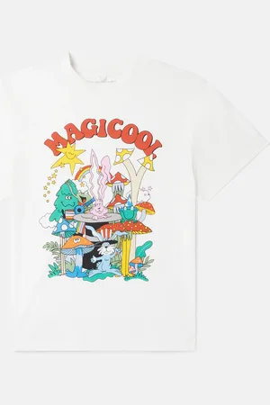 Stella McCartney T shirt a col ras du cou Amis de la foret