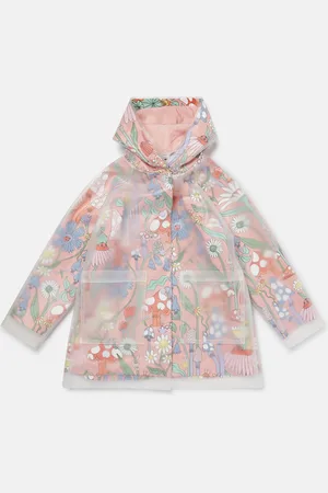 Stella McCartney Impermeable a capuche avec imprime foret