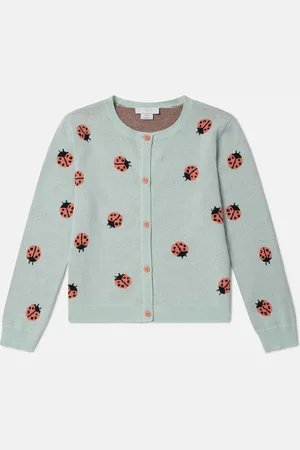 Stella McCartney Cardigan a col ras du cou en maille Coccinelle