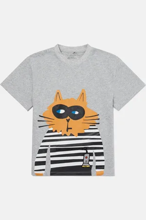 Stella McCartney T shirt graphique avec chat