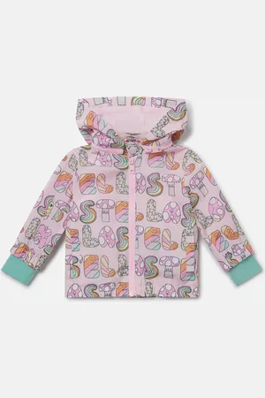 Stella McCartney Impermeable a capuche avec inscription Stella Woodland