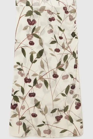 Stella McCartney Jupe midi avec imprime cerises, Femme