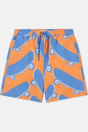Stella McCartney Short de bain avec imprime skateboard