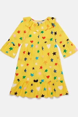 Stella McCartney Robe a manches longues avec imprime etoiles
