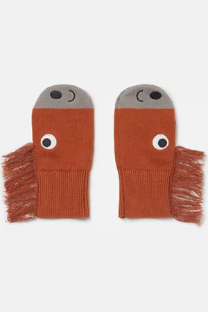 Stella McCartney Moufles a franges avec chevaux, Femme