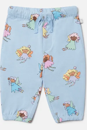 Stella McCartney Pantalon de jogging a cordon de serrage avec imprime fees