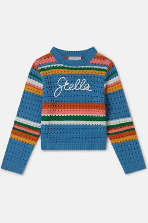 Stella McCartney Pull en crochet avec broderie Stella
