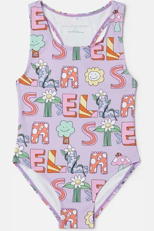 Stella McCartney Maillot de bain avec inscription imprimee