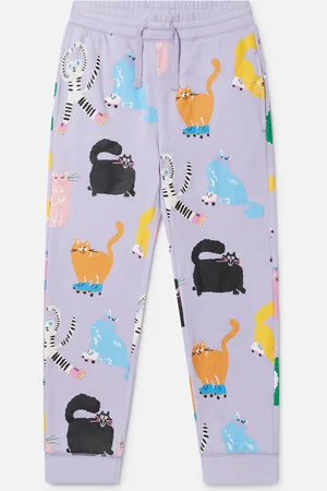Stella McCartney Pantalon de jogging avec imprime chats