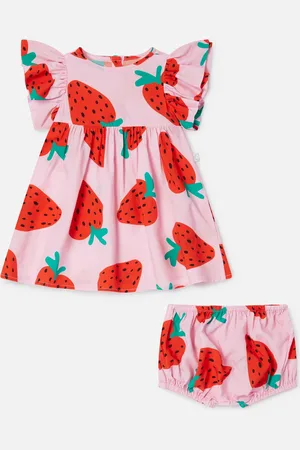 Stella McCartney Ensemble robe et jupe culotte avec imprime fraise
