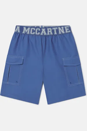 Stella McCartney Short de bain avec ceinture monogramme