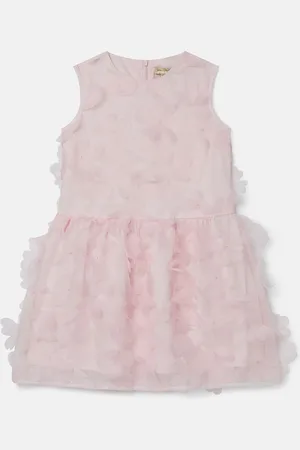Stella McCartney Robe sans manches avec applique fleurs
