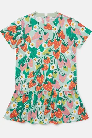 Stella McCartney Robe a manches courtes avec imprime fraise