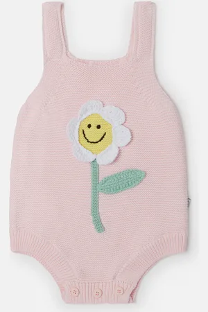 Stella McCartney Barboteuse avec broderie fleurs