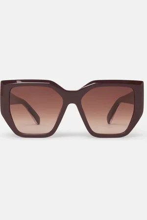 Stella McCartney Lunettes de soleil oeil de chat carrees epaisses, Femme