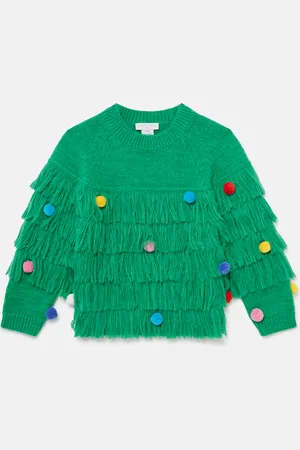Stella McCartney Pull en maille sapin de Noel, Femme
