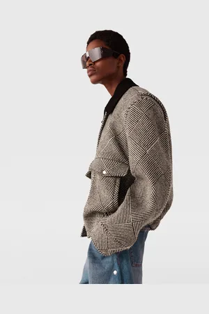Stella McCartney Veste bomber oversize en tweed, Femme