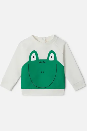 Stella McCartney T shirt graphique a manches longues avec grenouille